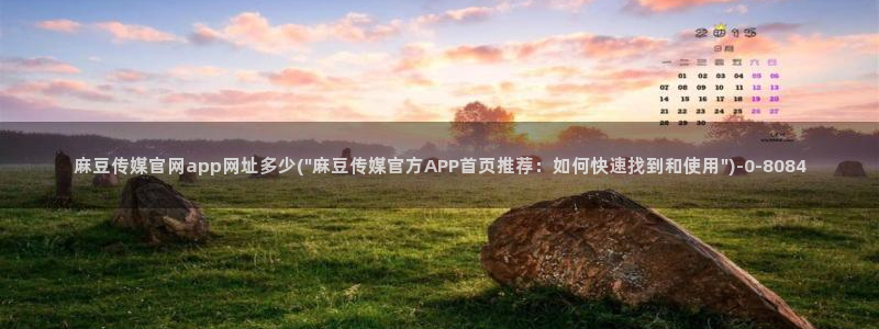 麻豆娱乐文化传媒官网：麻豆传媒官网app网址多少(\