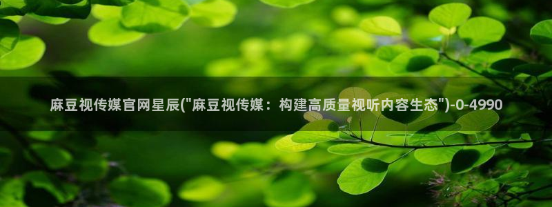 麻豆原创传媒官网：麻豆视传媒官网星辰(\